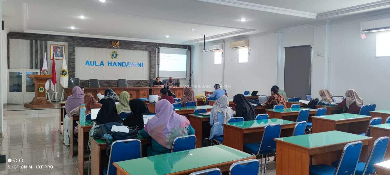 Dosen Program Pascasarjana Ikuti Pelatihan Penggunaan Akun Garuda untuk Tingkatkan Skor SINTA